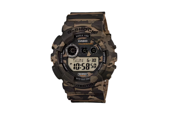 Casio Watches G Shock GD120 Brown Camo