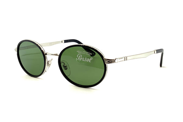 Persol 2457 S 52 Black Silver Green Good See Co