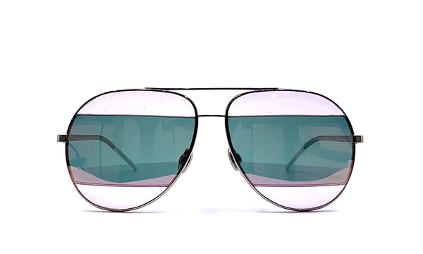 Dior split shop sunglasses blue