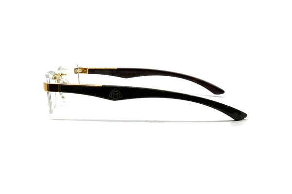 Maybach Eyewear - The Artist III (Gold/Forest Green BEM/Ebony/Walnut B –  Good See Co.