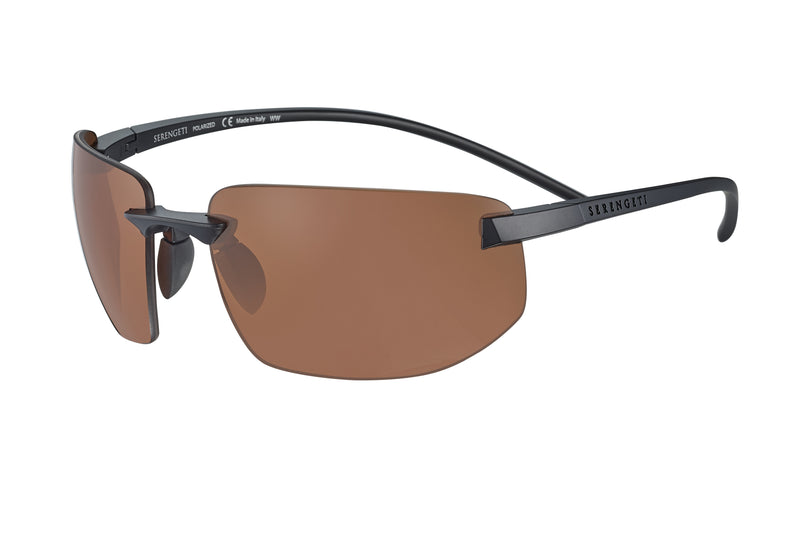 Serengeti on sale Lerici Polarized Sunglasses, Sanded Dark Grey/Satin Dark Gunmetal NIB