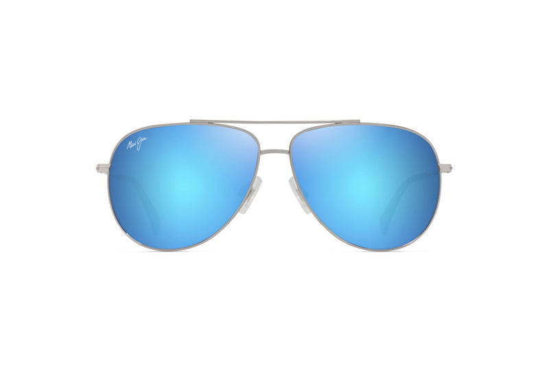 Maui Jim Hau oli Shiny Silver w Blue Green