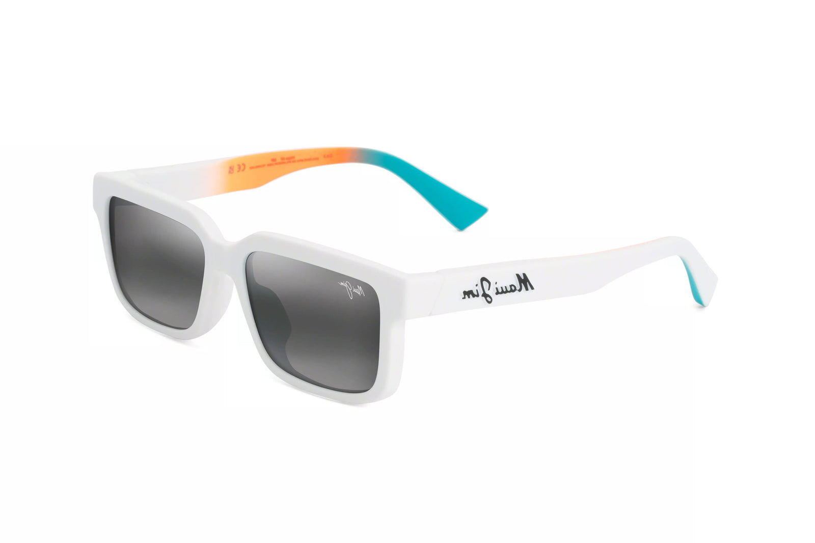 Maui Jim Hiapo Asian Fit Matte White Good See Co