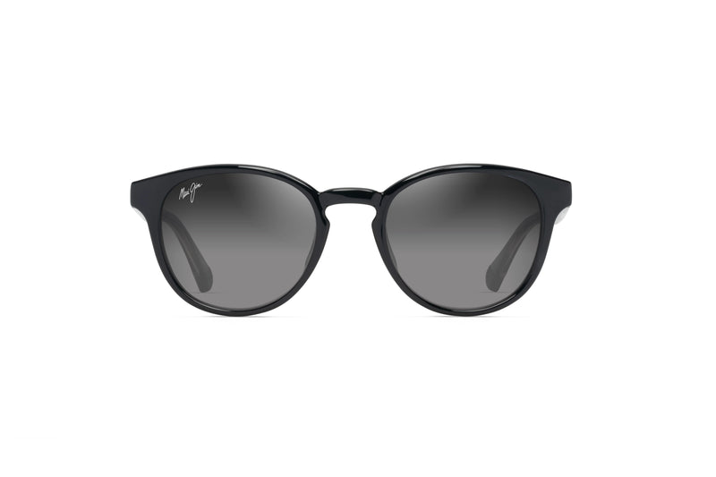 Maui Jim Hiehie Shiny Black Transparent Light Grey