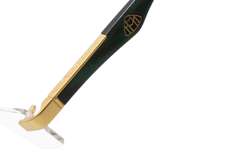 Maybach Eyewear - The Artist III (Gold/Emerald Green)