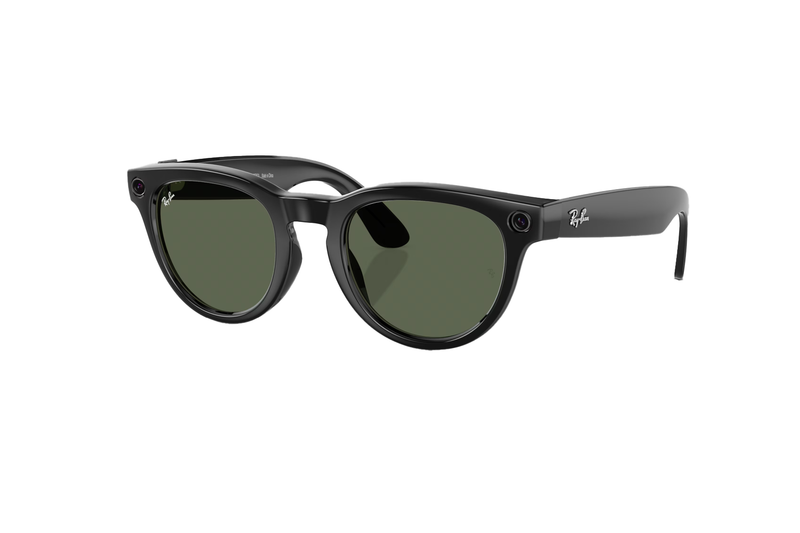 Ray-Ban - Meta Low Bridge Fit Headliner (Shiny Black)