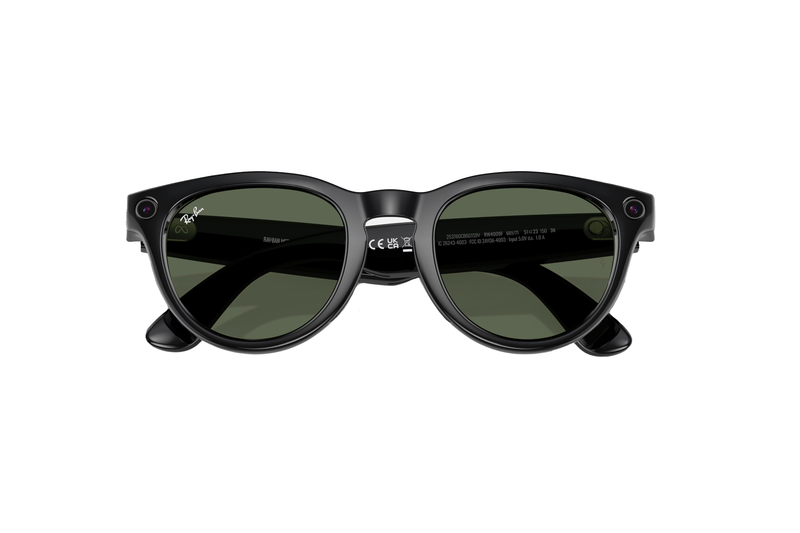 Ray-Ban - Meta Low Bridge Fit Headliner (Shiny Black)