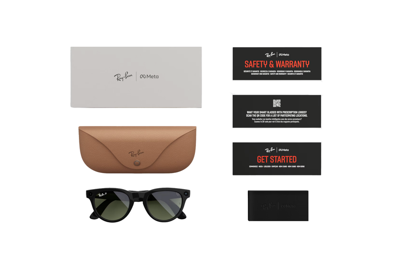 Ray-Ban - Meta Low Bridge Fit Headliner (Shiny Black)