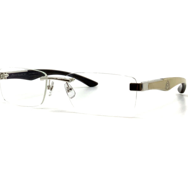 Maybach Eyewear - The Artist III LIMITED EDITION (Platinum/White  Burr/Silver/Mother-of-Pearl/Ebony)